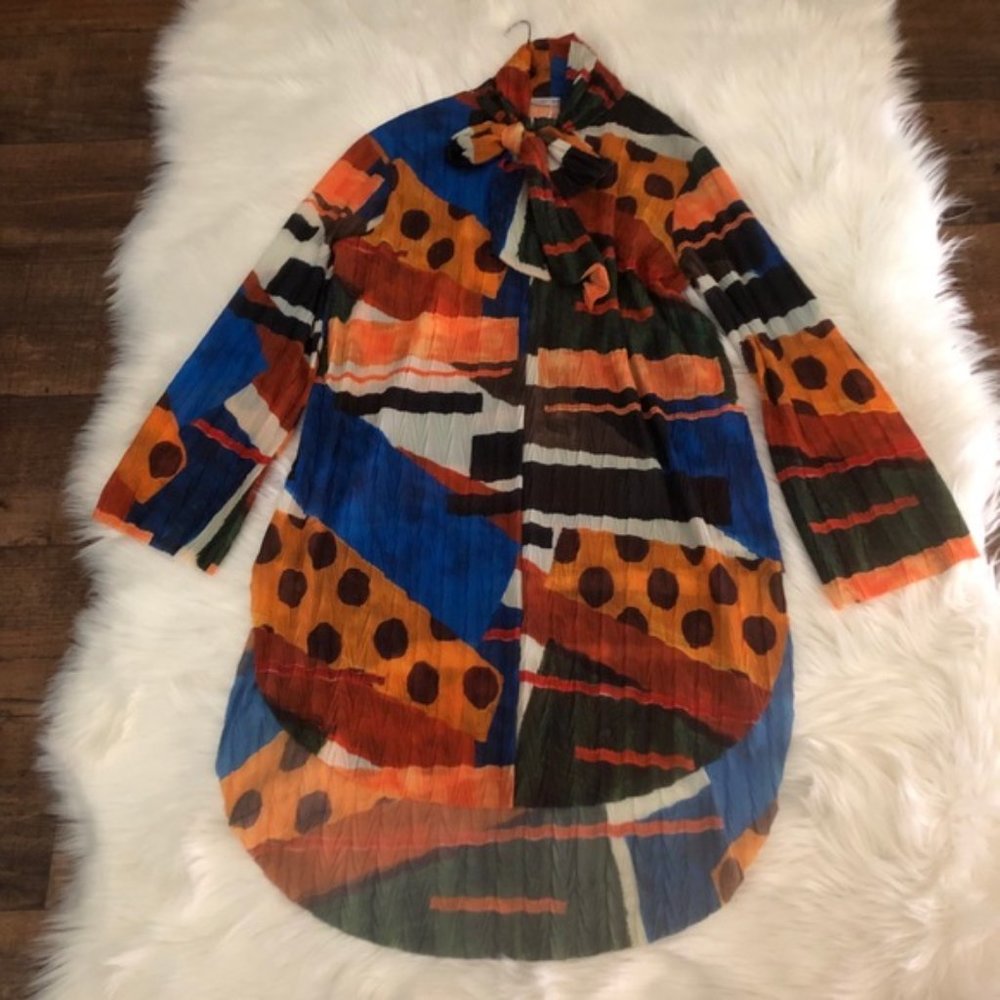 Zara Print Bow Dress, size Small
